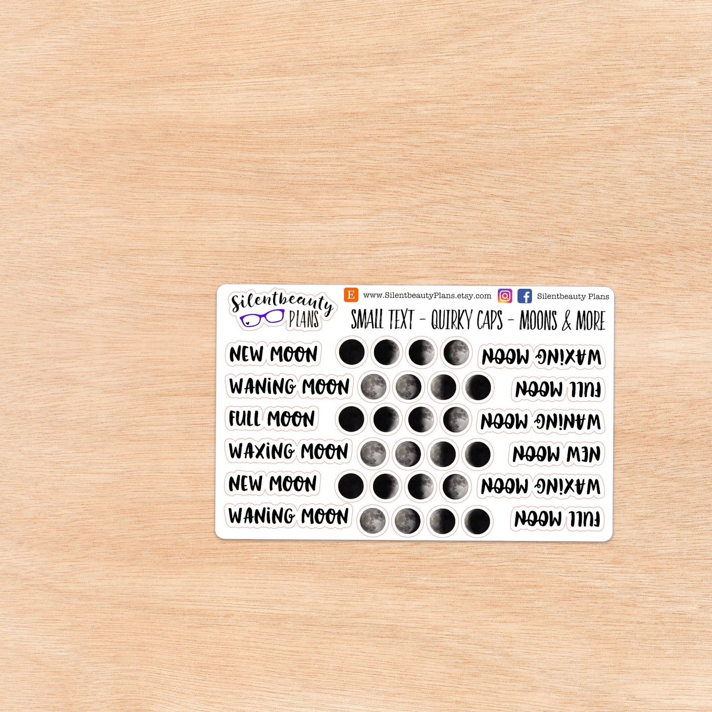 Lunar Cycle | Moon Phase Stickers