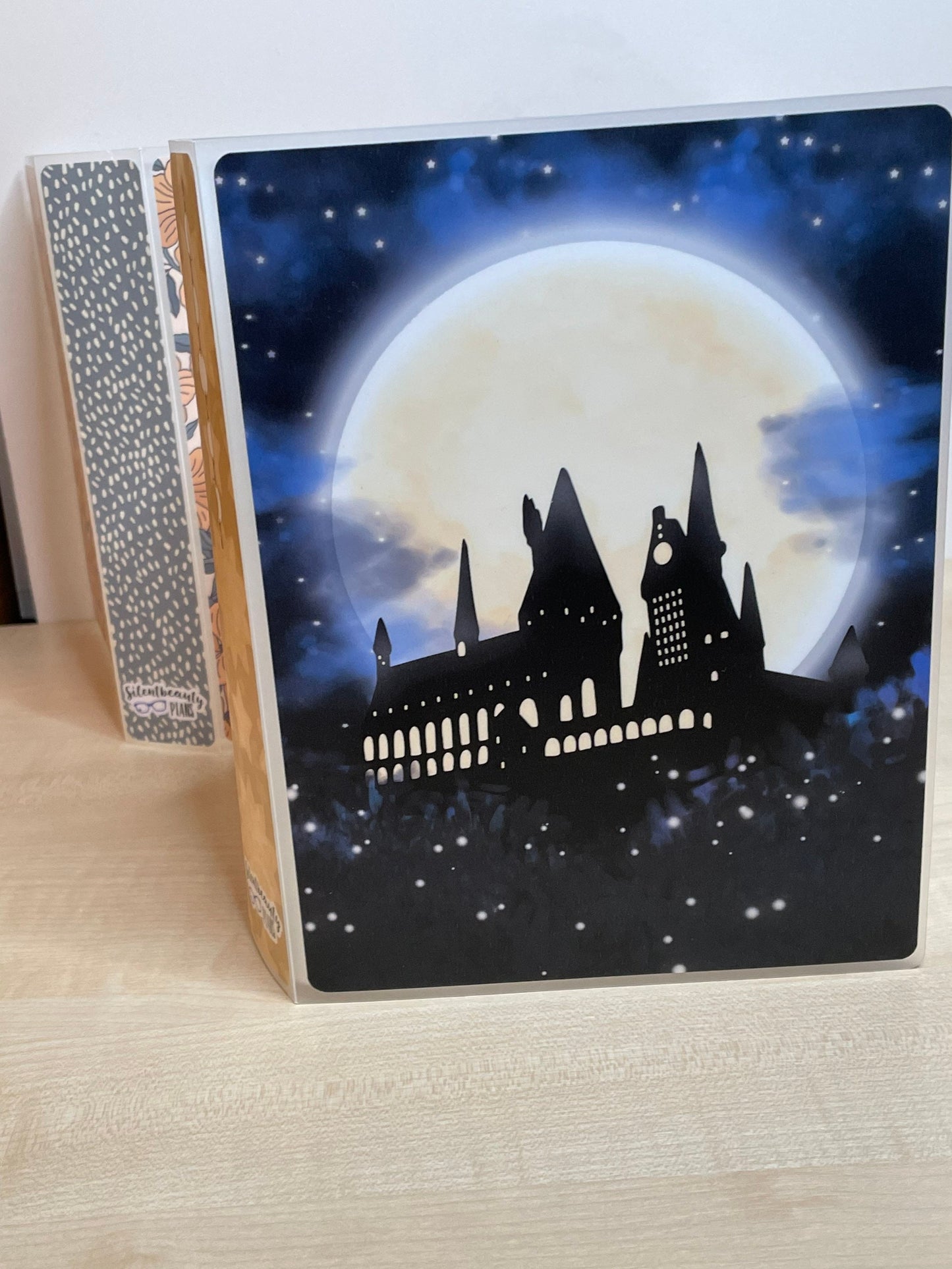 Castle at Night | Full Sheet Sticker Storage | Large or Jumbo Sticker Album | 5 x 7 or 6 x 8 Album | Silentbeauty Plans